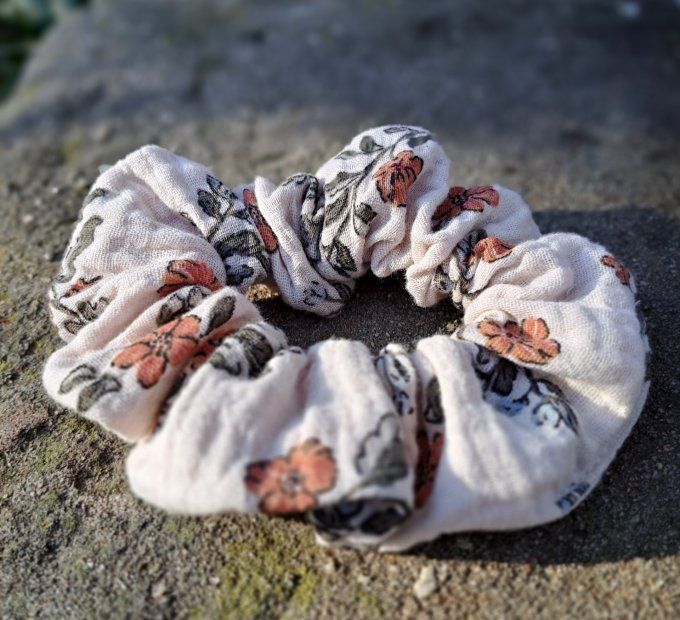 Chouchou kaki fleuri